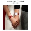 【Daniel Wellington】DW 手錶  Classic Suffolk 40mm經典紅真皮皮革錶 絕版-玫瑰金框