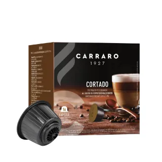 【CARRARO】濃郁歐蕾 Cortado 咖啡膠囊(16顆/盒 雀巢 Dolce Gusto 膠囊咖啡機專用)