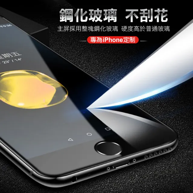 iPhone6s 6Plus 9D玻璃鋼化膜手機防刮保護貼(3入 6PLUS保護貼 6sPLUS保護貼)