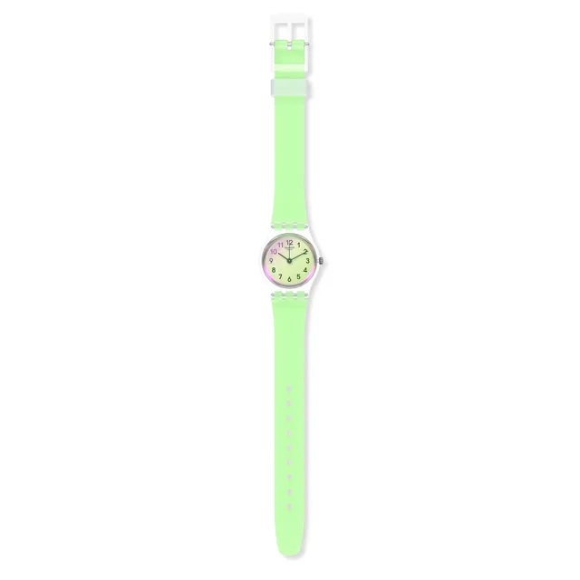 【SWATCH】Essentials系列手錶 CASUAL GREEN 自在嫩綠 瑞士錶 錶(25mm)