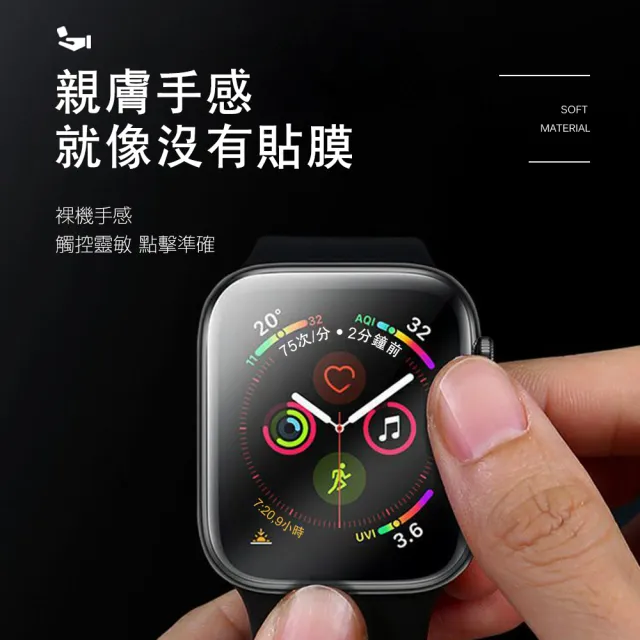 Apple watch 40mm 透明水凝膜智慧手錶保護貼(Apple watch保護貼)