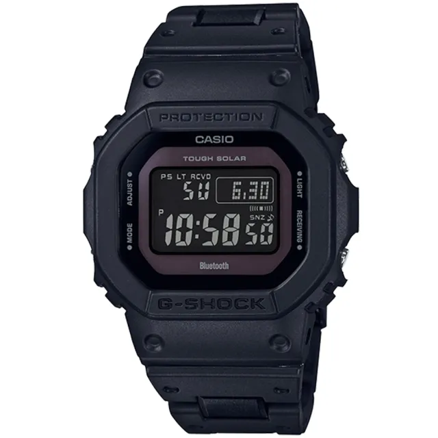 【CASIO 卡西歐】G-SHOCK 太陽能電波校時電子錶(GW-B5600BC-1B)