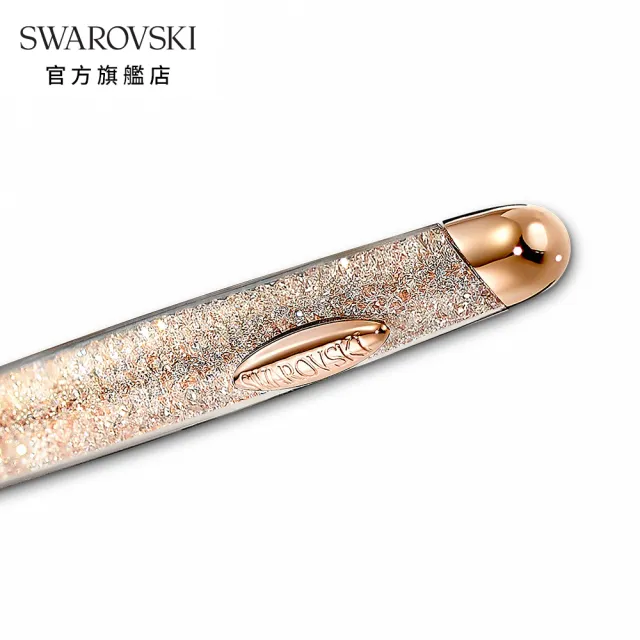 【SWAROVSKI 官方直營】Crystalline Nova 玫金色白水晶圓珠筆 交換禮物(Crystalline Nova)