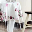 【LASSLEY】透明桌巾-圓型直徑180cm(PVC 塑膠布 桌布 茶几 圓桌 圓形 餐桌 桌墊 墊子 台灣製造)