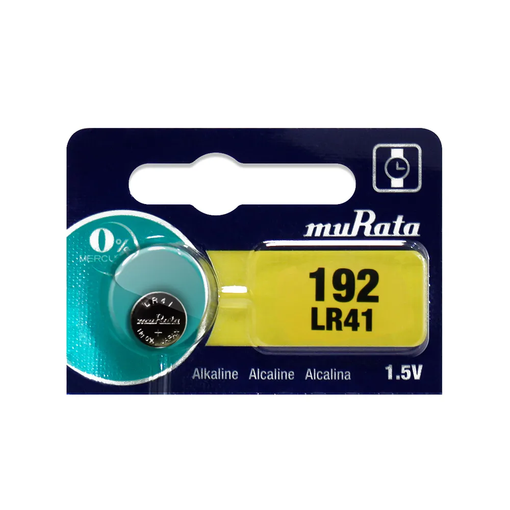 【日本制造muRata】公司貨 LR41 鈕扣型電池-5顆入
