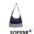 【tripose】漫遊系列岩紋輕巧側肩背包(深海藍)