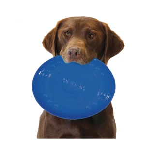 【Petstages】歐卡耐咬飛盤-大/靛藍(防水 拋接互動 狗玩具)