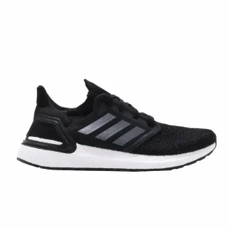 【adidas 愛迪達】慢跑鞋 UltraBOOST 20 男鞋 愛迪達 路跑 緩震 透氣 舒適 穿搭推薦 黑 白(EF1043)