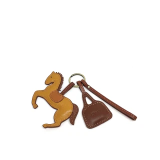 【COWA日本真皮工藝】鑰匙圈 吊飾 生肖 馬(鑰匙圈/吊飾/生肖/馬/羊革)