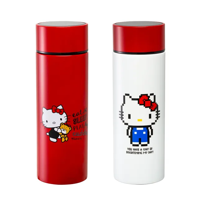 Hello Kitty 內膽陶瓷隨行真空保溫杯350ml(2入組)(保溫瓶)