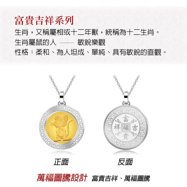 【KATROY】十二生肖．金飾項鍊．新年禮物