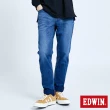 【EDWIN】男裝 JERSEYS EJ2棉感小直筒迦績長褲(石洗綠)