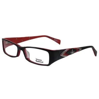 【Vivienne Westwood】英倫龐克風光學眼鏡(黑/紅 VW141_04)