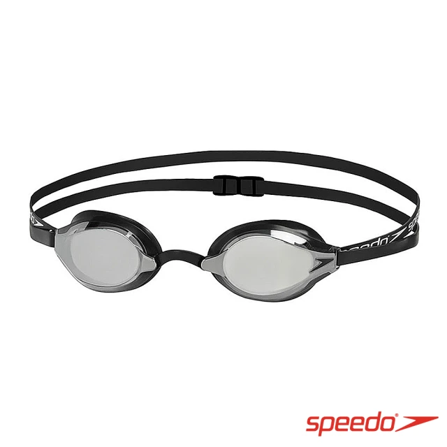 【SPEEDO】成人競技鏡面泳鏡 SPEEDSOCKET(黑)