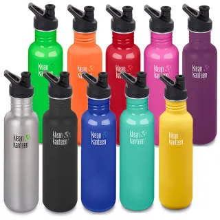 【Klean Kanteen】經典不鏽鋼冷水瓶800ml(運動蓋)