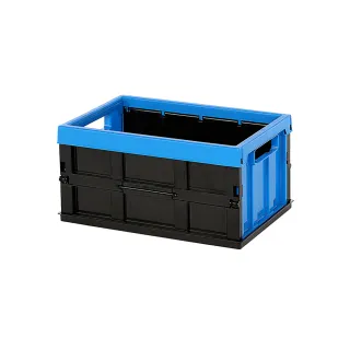 【KEYWAY 聯府】中米歇爾摺疊收納箱-3入 藍(堆疊收納 折疊收藏 置物箱 MIT台灣製造)