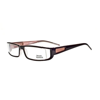 【Vivienne Westwood】英倫極簡時尚風格光學眼鏡(黑/粉 VW204_03)