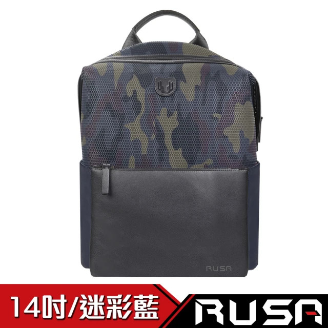 【RUSA】14吋後背包(RS-516/迷彩藍)