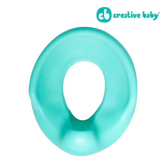 【Creative Baby 創寶貝】多功能幼兒學習馬桶軟墊(蜜桃粉/藍綠色)