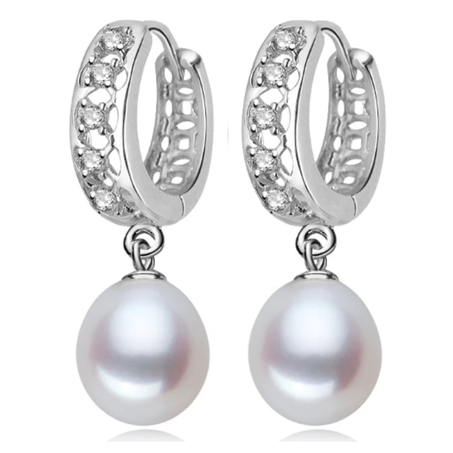 【Jpqueen】優雅氣質珍珠婚宴耳環(白色)