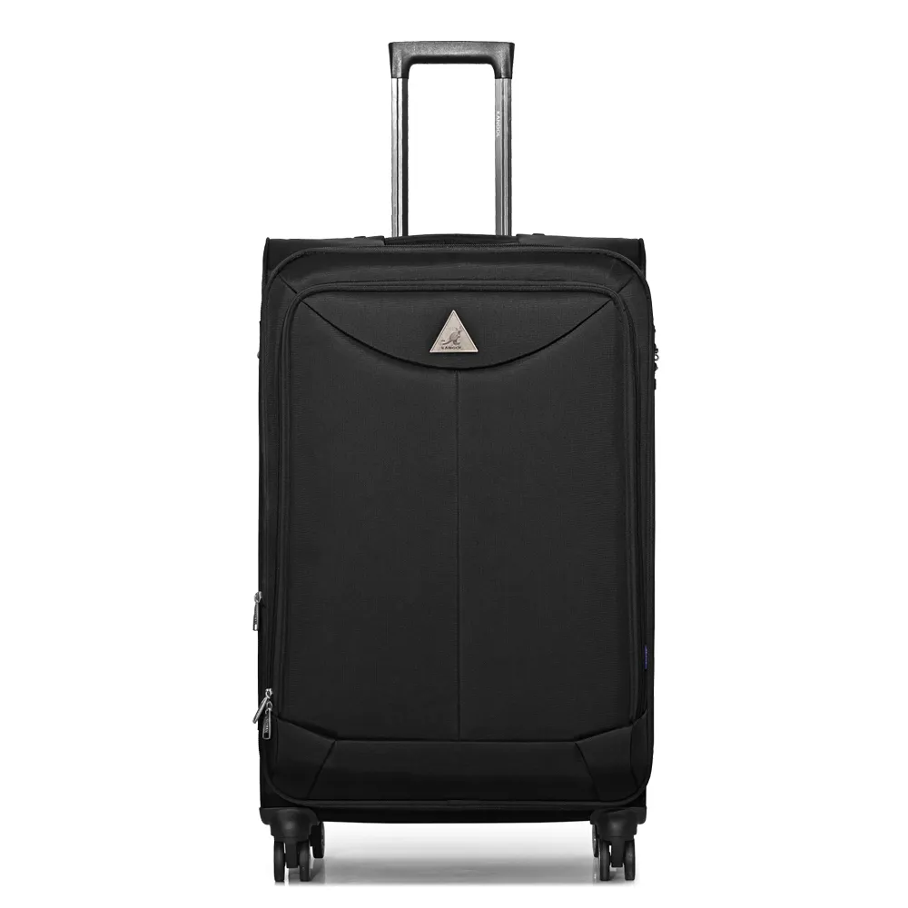 【KANGOL】英國袋鼠世界巡迴20吋布面行李箱-共3色
