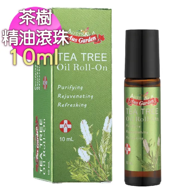 【Ausgarden 澳維花園】茶樹精油滾珠10ml(茶樹滾珠 全面深層抗菌淨化舒緩不適)