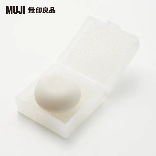 【MUJI 無印良品】攜帶式海綿香皂盤/替換海綿/2入