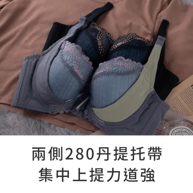 【玉如阿姨】訂製美胸內衣※0408藍(大尺碼 機能 調整 包副乳 提托 台灣製 B.C.D.E罩。)