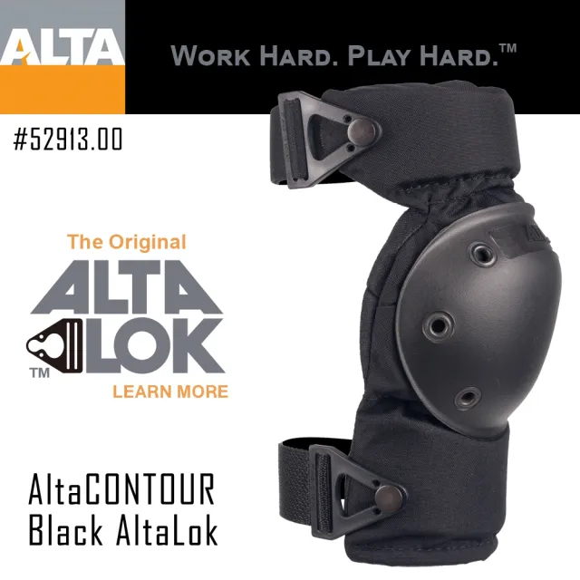 【ALTA】CONTOUR-AltaLOk護 膝/黑(#52913.00)