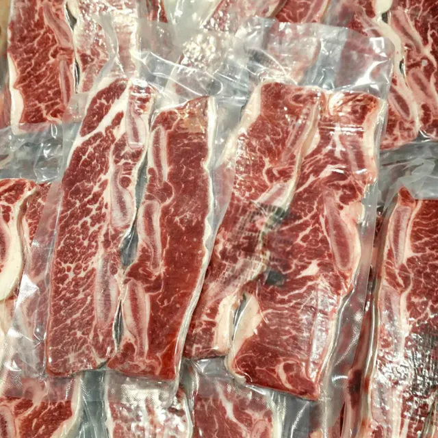 【饗讚】美國頂級霜降凍脂帶骨牛小排18片組(100g/片)