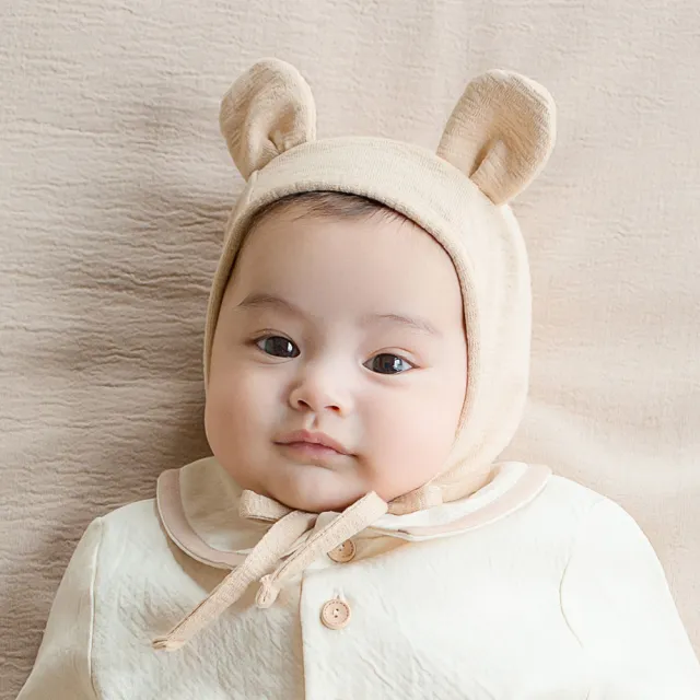 【Happy Prince】韓國製 Bebe小熊天絲嬰兒童帽(寶寶帽童帽保暖)
