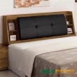 【綠活居】琳娜  現代5尺透氣皮革雙人床頭箱(不含床底＆不含床墊)