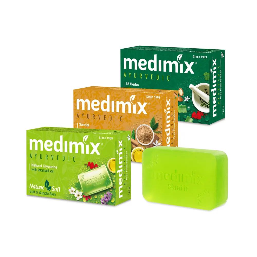 【印度Medimix】皇室藥草浴美肌皂125gX15入(平行輸入)