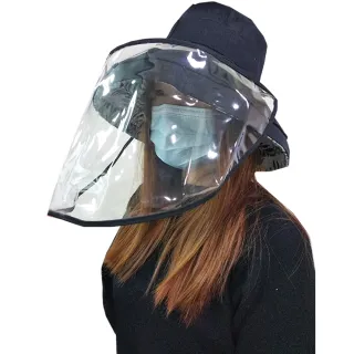 【KISSDIAMOND】大帽檐防飛沫透明面罩(遮口/防疫/KD-8102)