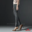 【BRAPPERS】女款 新美腳 ROYAL系列-中低腰彈性酷黑灰窄管褲(黑灰)