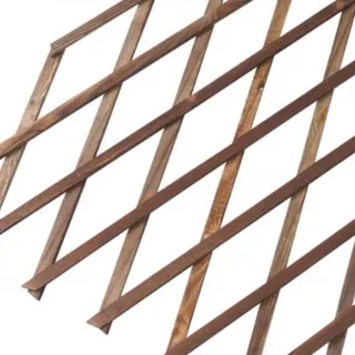 【特力屋】燻木伸縮籬笆 H120cm