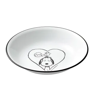 【CORELLE 康寧餐具】SNOOPY 復刻黑白6吋深盤(413)