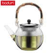 【Bodum】ASSAM濾壓式茶壺1000cc-竹製把手