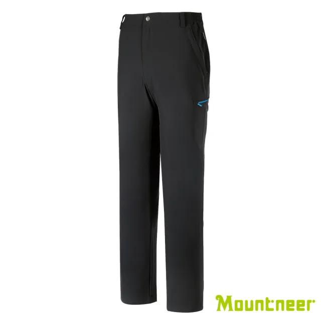 【Mountneer 山林】男 四向彈性抗UV長褲-深灰 31S01-11(透氣合身/機能/下著/運動休閒/大尺碼)