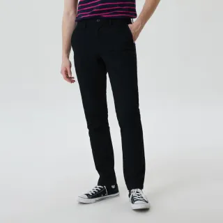 【GAP】男裝 棉質微彈修身款棉褲-正黑色(500357)