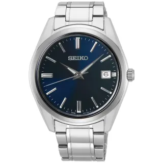 【SEIKO 精工】CS 時尚石英手錶-藍x銀/39mm(6N52-00A0B SUR309P1)