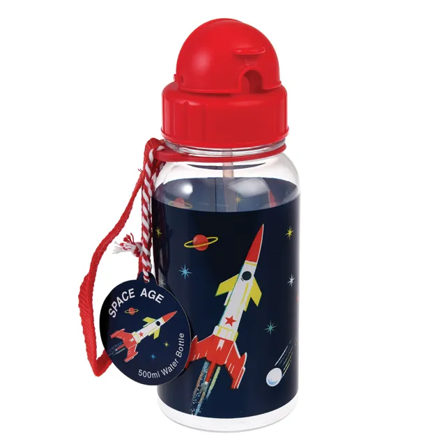 【Rex London】兒童Tritan☆吸管水瓶500ML_太空梭(RL28500)