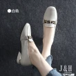 【J&H collection】春季新款頭層牛皮百搭豹紋休閒平底鞋(現+預  黑色 / 杏色 / 白色)
