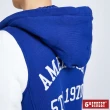 【5th STREET】女可拆帽長版棒球外套-土耳其藍