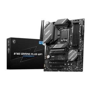 【MSI 微星】B760 GAMING PLUS WIFI 主機板(ATX/4條DDR5插槽)