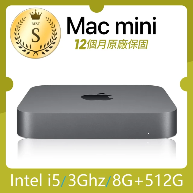AppleApple S級福利品 Mac Mini 2018 A1993 6核心CPU i5 8G/512G(原廠保固12個月)