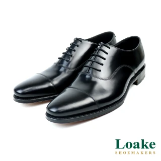 【Loake】經典素雅橫飾牛津鞋 黑色(LK1623-BL)