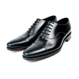 【Loake】經典素雅橫飾牛津鞋 黑色(LK1623-BL)