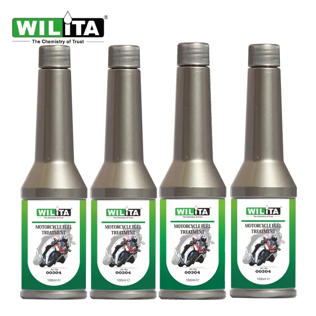 【WILITA 威力特】機車專用汽油精100ml 4入(轉速順暢 改善啟動抖動)