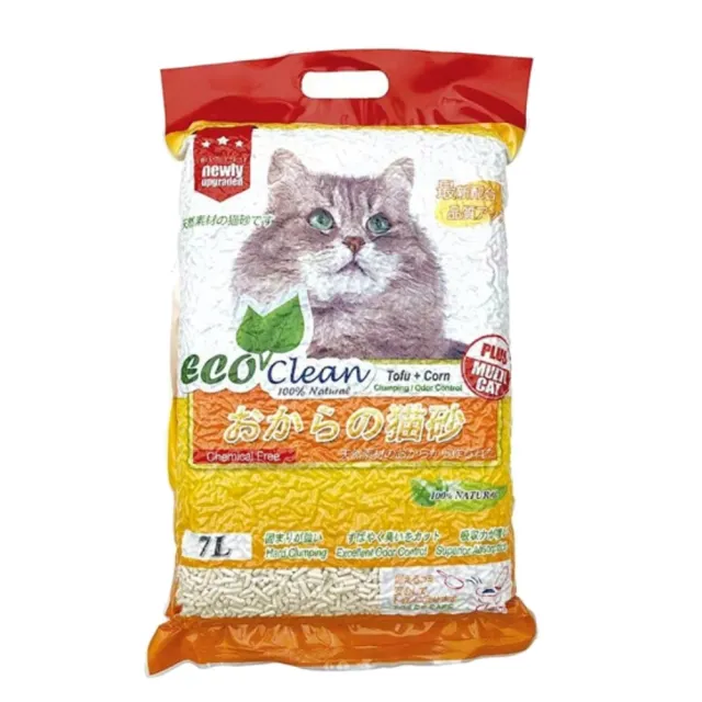 【ECO艾可】豆腐貓砂 7L/2.8kg*3包組(豆腐貓砂)